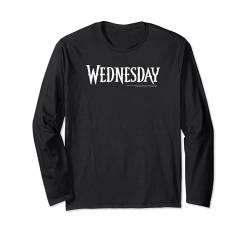 Wednesday Simple Text Logo Langarmshirt von Wednesday