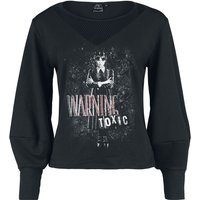 Wednesday - Gothic Sweatshirt - Warning - Toxic - S bis XXL - für Damen - Größe XL - schwarz  - EMP exklusives Merchandise! von Wednesday