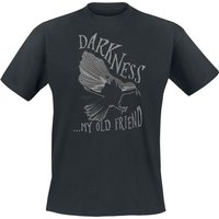 Wednesday - Gothic T-Shirt - Darkness... My Old Friend - S bis L - für Männer - Größe S - schwarz  - Lizenzierter Fanartikel von Wednesday