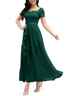 Wedtrend Abendkleid Damen A Linien Kleid Damen Maxi Sommer Sexy Kleid Sommerkleid Damen WT0301 DarkGreen XS von Wedtrend