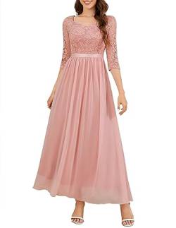 Wedtrend Abendleider Elegant Damen Kleid Sommer Damen Kleider Hochzeitsgast Damen WT0312 Blush XL von Wedtrend