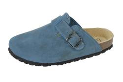 Weeger Clog Glattleder blau Gr. 42 von Weeger