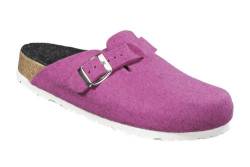 Wörishofener Fußform Weeger-Hausschuh-Clog Fuchsia Gr. 42 von Weeger