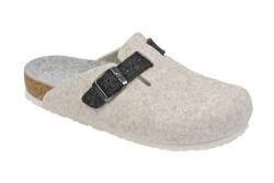 Wörishofener Fußform Weeger-Hausschuh-Clog beige Gr. 37 von Weeger