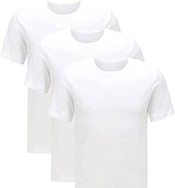 Herren Tank Top (8-Pack) Unterhemd Shirt Baumwolle Achselhemd Feinripp Gr M-XXXL (L, Weiß) von Weichers
