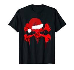 WEIHNACHTEN Skull Totenkopf Weihnachtsmann Lustig Geschenk T-Shirt von Weihnachten, Gebäck und Spaß Shop