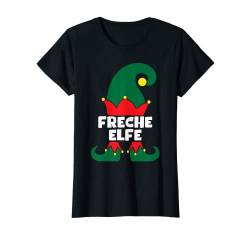 Freche Elfe Weihnachtsoutfit Partnerlook Elfen Weihnachten T-Shirt von Weihnachten Elfen Familie Kostüm Familienoutfit