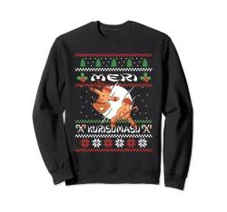 Meri Kurisumasu Japanisch Ninja Ugly Christmas Sweater Xmas Sweatshirt von Weihnachten Geschenke Christmas Funny Xmas Outfits