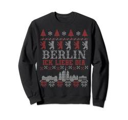 Berlin Ick liebe Dia | Ugly Sweater für Berliner zum Advent Sweatshirt von Weihnachten Ugly Christmas Sweater für Berliner