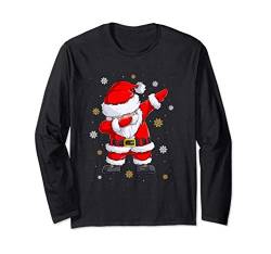 Dabbing Weihnachtsmann für Kinder Männer Geschenke Gift Langarmshirt von Weihnachts-Shirts T-Shirts von MK