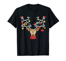 Rentier Weihnachts-T-Shirt Geschenkidee T-Shirt von Weihnachts-Shirts T-Shirts von MK