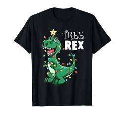 T-Rex Dinosaurier Weihnachtsbaum Witzig Weihnachten T-Shirt von Weihnachts-Shirts T-Shirts von MK