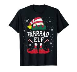 Fahrrad Elf Tshirt Weihnachten Outfit Familie Elf Christmas T-Shirt von Weihnachtsshirt Elf Familien Outfit Partnerlook