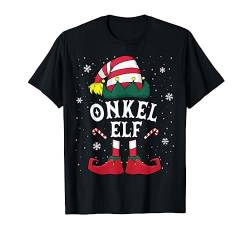 Onkel Elf Tshirt Weihnachten Outfit Familie Elf Christmas T-Shirt von Weihnachtsshirt Elf Familien Outfit Partnerlook