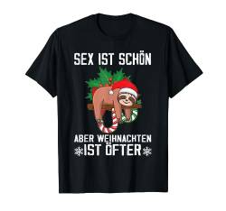 Herren Sex ist schön aber Weihnachten öfter Männer christmas T-Shirt von Weihnachtsshirt herren lustig Weihnachten Kleidung