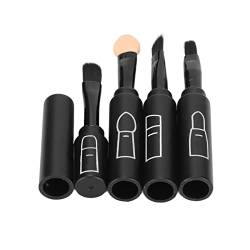 Teleskop-Lippenpinsel, Komplette Multifunktionale, Flauschige, Weiche 4-in-1-Teleskop-Make-up-Pinsel mit Deckel für Frauen für den Täglichen Gebrauch (#1) von Weikeya