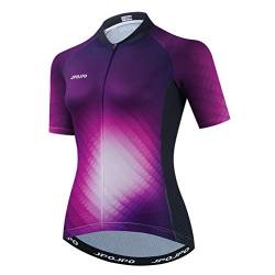 Fahrradtrikot für Damen, Sommer, kurze Ärmel, Radbekleidung, Cu0020, XXX-Large von WeimoMonkey