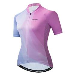 Fahrradtrikot für Damen, Sommer, kurze Ärmel, Radbekleidung, Cu0034, Large von WeimoMonkey