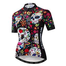 Fahrrad Trikot Damen Fahrrad Tops Atmungsaktives Shirt Bergbekleidung Fahrrad Top MTB Road Jersey Kurzarm Sommer Fahrrad Trikot Fahrrad Rosa XL von Weimostar