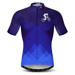 Herren Fahrradtrikots, Tops, Biker-Shirts, kurzärmelig, durchgehender Reißverschluss, Fahrradbekleidung, Y 30, 3X-Groß von Weimostar