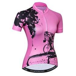 Radfahren Jersey Frauen Mountainbike Jersey Shirts Kurzarm Rennrad Kleidung aus Tür Sport MTB Kleidung Sommer tragen Multi Größe XL von Weimostar
