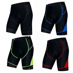 Radhose Herren Bikeshorts Gel Gepolsterte MTB Fahrradshorts Mountain Road Racing Strumpfhose Hose für Männer Knicker Sommer Reitrad Bottom Kleidung Rot XL von Weimostar