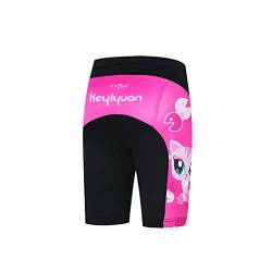 Radhose gepolstert Kinderfahrradunterwäsche Kinderfahrrad MTB Hose Junge Mädchen Racing Reitbekleidung Uniform Pink S von Weimostar