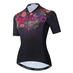 Radtrikot Damen Reißverschluss Mountainbike Shirts Kurzarm Rennradoberteile Pro Team Racing MTB Tops für Damen Damenbekleidung Sommer XXL von Weimostar