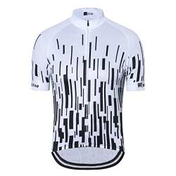 Radtrikots für Herren Bike Tops Team Sports Wandern Laufbekleidung Simple Black and White XXL von Weimostar