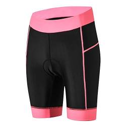Weimostar Damen-Radhose, für Mountainbike, gepolsterte Fahrradhose für Frauen und Mädchen, Größe S - 3XL - Pink - Klein von Weimostar