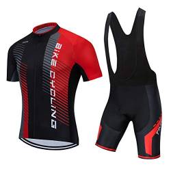 Weimostar Radtrikot Sets Herren Bike Top Mountainbike Trikot Trägerhose Anzug Radshirt Rennrad Bekleidung Reiten Rennsport MTB Kleidung Sommer schwarz M von Weimostar