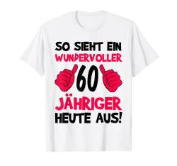 60 Jahre Mann Herren Vater Opa Alter Zahl Kostüm Geburtstag T-Shirt von Weitere Geburtstags Zahlen Geschenke Damen Herren