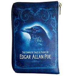 Edgar Allan Poe Tasche für Literarische Liebhaber – Kleine Geldbörsen für Frauen von Well Read – Buchleser Make-up-Tasche – Schreibwaren-Tasche von Well Read