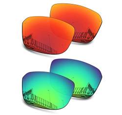 Well-aimed Ersatzgläser kompatibel mit Oakley Split Shot OO9416 Sonnenbrillen – Vorteilspack 206, Rotes Iridium + grünes Iridium, Einheitsgröße von Well-aimed