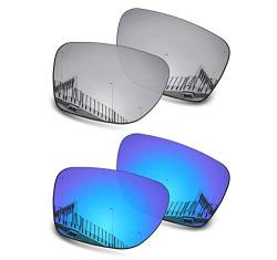 Well-aimed Ersatzgläser kompatibel mit Oakley Sylas OO9448 Sonnenbrille – Vorteilspack 207, Silber-Iridium + blaues Iridium, Einheitsgröße von Well-aimed