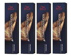 4er Wella Koleston Perfect ME+ 7/07 Mittelblond Natur Braun 60 ml von Wella Professionals