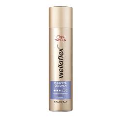 Wellaflex 2-Tages-Volumen Haarspray für Frauen | Bis zu 2 Tage flexibler Halt | Für lang anhaltendes Styling | Sanft zur Kopfhaut, dermatologisch getestet | Vegane Formel | Haltegrad 4 | 75ml von Wellaflex