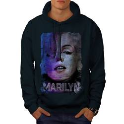 Wellcoda Berühmtheit Marilyn Monroe Männer Kapuzenpullover Frau Beiläufiges mit Kapuze Sweatshirt von Wellcoda