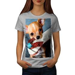 Wellcoda Chihuahua Foto Tier Frau T-Shirt Halten Lässiges Design Bedrucktes T-Shirt von Wellcoda