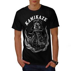 Wellcoda Kamikaze Tod Grusel Männer T-Shirt, Kunst  Grafikdesign gedruckt Tee von Wellcoda