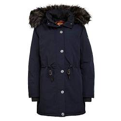 Wellensteyn WOLS-878 Wolkenlos Damen Parka mit Kapuze und Webpelz wasserdicht, Groesse 46/48, dunkelblau von Wellensteyn