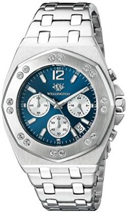 Wellington Herren-Armbanduhr XL Darfield Analog Edelstahl WN511-131 von Wellington