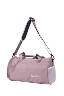 WELLROX Seesack, Turnbeutel, Turnbeutel Damen, Gym Duffle Bag für Frauen, Damen Turnbeutel, Workout-Tasche, Gym Tote Bag, Gym Bag mit Schuhfach Damen, Rose, Duffle von Wellrox