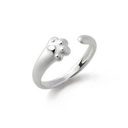 Wendalern Katze Ring Für Frauen Mädchen Einstellbar Offen Kitty-förmigen Ring Schöne Katze Pfote Tier Fingerring Kätzchen Haustier Geschenk Schmuck Für Katzenliebhaber von Wendalern