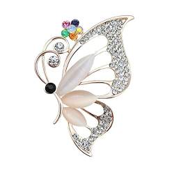 Wendalern Strass Schmetterling Brosche Pin Funkelnden Kristall Hohlen Schmetterling Brosche Klassische Hochzeit Brautstrauß Pin Vintage Insekten Abzeichen Korsage Schmuck Für Frauen Mädchen von Wendalern