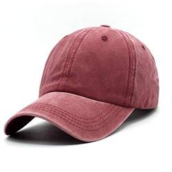 Unisex Jungen Mädchen Mütze Baseball Cap Hut Baby Kleinkind Kinder Kappe (Wein rot, 2-7 Jahre) von Wennmole