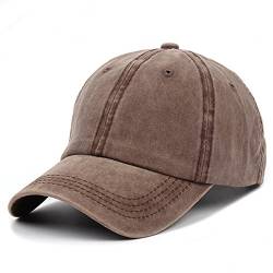 Wennmole Unisex Baseballkappe Outdoor Baseball Cap Verstellbar Erwachsenen Mütze Sport Cool Mode Baseballmütze für Damen Herren (Kaffee) von Wennmole