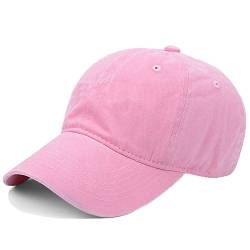 Wennmole Unisex Baseballkappe Outdoor Baseball Cap Verstellbar Erwachsenen Mütze Sport Cool Mode Baseballmütze für Damen Herren (Rosa) von Wennmole