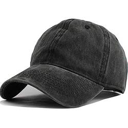 Wennmole Unisex Baseballkappe Outdoor Baseball Cap Verstellbar Erwachsenen Mütze Sport Cool Mode Baseballmütze für Damen Herren (Schwarz) von Wennmole