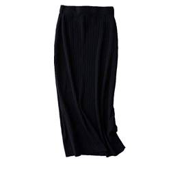 Damen Röcke Schmale Strickröcke (Schwarz, Small) von Wenwenma